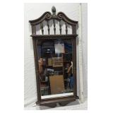 Decorative Wooden Wall Mirror with Spindle Design Approx. 14.5x32