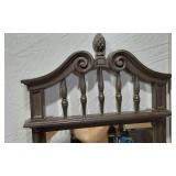 Decorative Wooden Wall Mirror with Spindle Design Approx. 14.5x32