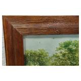 Framed Landscape Print with Wooden Frame approx 24 x 30