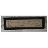 Framed "Grow old with me..." Decorative Sign Approx 20 x 6
