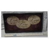 Live, Laugh, Love Wall Decor