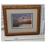 Jerry Raedeke "Changing Seasons I" Framed Print approx. 11 1/2 x 10