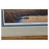 Jerry Raedeke "Changing Seasons I" Framed Print approx. 11 1/2 x 10