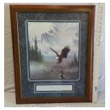 Home Interiors Soaring Eagle Isaiah 40:31 framed print approx 18 x 22 1/2