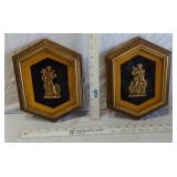 Turner Wall Art Shadow Boxes of Gold Goddesses