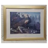 Framed Print of "Ornamental Garden" by Marmaduke Craddock (1660-1717) approx 31 x 25 1/2