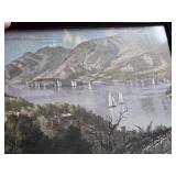 Framed Landscape Artwork apporx 13x24