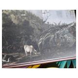 Framed Landscape Artwork apporx 13x24