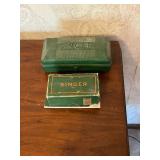 B2 - Vintage Singer Sewing Machine Model 15-91 with Table and Attachments