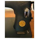 B2 - Vintage Singer Sewing Machine Model 15-91 with Table and Attachments