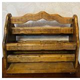 B2 - Vintage 1978 Wooden Magazine Rack