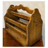 B2 - Vintage 1978 Wooden Magazine Rack