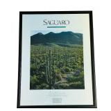 BR3 - Framed Saguaro Cactus Desert Poster by Parks Project Association