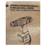 S - Ryobi CTH1802K 18V Cordless Drill-Driver Set with Charger and Case