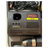 S - Ryobi CTH1802K 18V Cordless Drill-Driver Set with Charger and Case