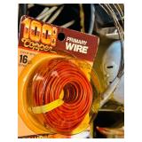 S - Box of Electrical Supplies including Metal Boxes, Outlets, Wire, and Cables