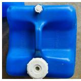 G - Pair of Reliance Blue 15" Plastic Water Storage Jugs