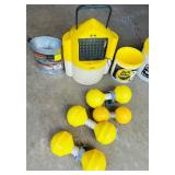 G - Fishing Live Bait Containers and Assorted Floats Group