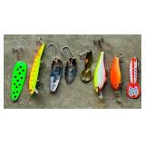 G - Set of 7 Assorted Fishing Lures Spoons and Crankbaits