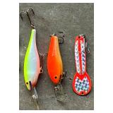 G - Set of 7 Assorted Fishing Lures Spoons and Crankbaits