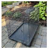 G - Collapsible Large Metal Pet Crate 24x27x36 Inch
