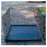 G - Collapsible Large Metal Pet Crate 24x27x36 Inch