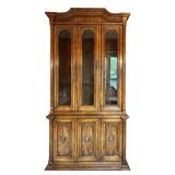 DR - Heritage Vintage China Hutch with Glass Doors and Cabinet Storage