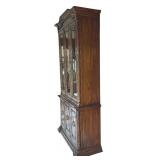 DR - Heritage Vintage China Hutch with Glass Doors and Cabinet Storage