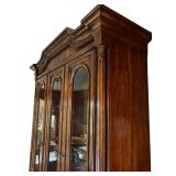 DR - Heritage Vintage China Hutch with Glass Doors and Cabinet Storage