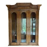 DR - Heritage Vintage China Hutch with Glass Doors and Cabinet Storage