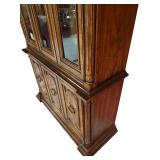 DR - Heritage Vintage China Hutch with Glass Doors and Cabinet Storage