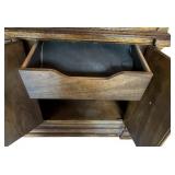DR - Heritage Vintage China Hutch with Glass Doors and Cabinet Storage