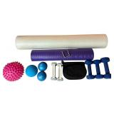 LL - Exercise Equipment Lot with Weight Bench, Yoga Mats, Dumbbells, and Balls