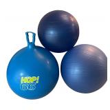 LL - Exercise Equipment Lot with Weight Bench, Yoga Mats, Dumbbells, and Balls