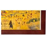 LL - Framed Vintage Wall Art - Ye Map of Camp Bearskin