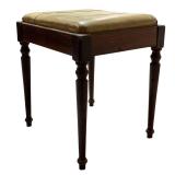 LL - Vintage Solid Wood Vintage Upholstered Stool