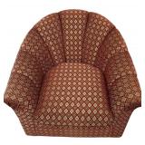 LL - Swivel Barrel Chair with Diamond Pattern Upholstery
