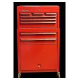 LL Vintage Stack-On Red Tool Chest with Assorted Hand Tools and Drawers