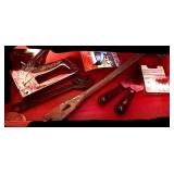 LL Vintage Stack-On Red Tool Chest with Assorted Hand Tools and Drawers