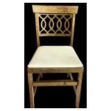 LL - Set of 3 Norquist Productions Cornet Wonderfold Vintage Wooden Folding Chairs