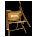 LL - Set of 3 Norquist Productions Cornet Wonderfold Vintage Wooden Folding Chairs