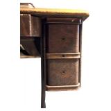 S - Vintage Singer Sewing Machine with Oak Treadle Table