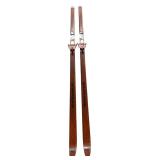 S - Rottefella Normark Vintage Wooden Skis and Poles Made in Norway