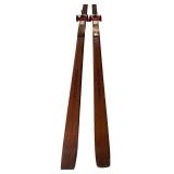 S - Rottefella Normark Vintage Wooden Skis and Poles Made in Norway