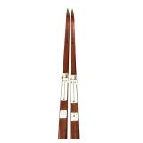 S - Rottefella Normark Vintage Wooden Skis and Poles Made in Norway