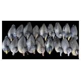 G - Lot of 18 Mallard Duck Decoys with Net Bag
