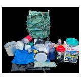 G - Vintage Camping Gear Set with Backpack, Cookware, Thermos, and Accessories