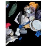 G - Vintage Camping Gear Set with Backpack, Cookware, Thermos, and Accessories