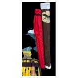G - Vintage Fishing Equipment Collection with Cooler, Trailmaster Rods, Net, and Accessories