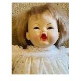 Vintage 19" Baby Doll with Open Mouth and Blonde Hair